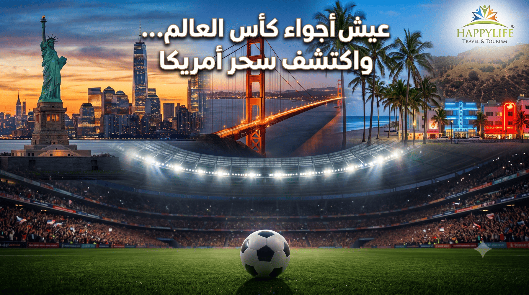 أفضل الوجهات السياحية في أمريكا خلال كأس العالم 2026